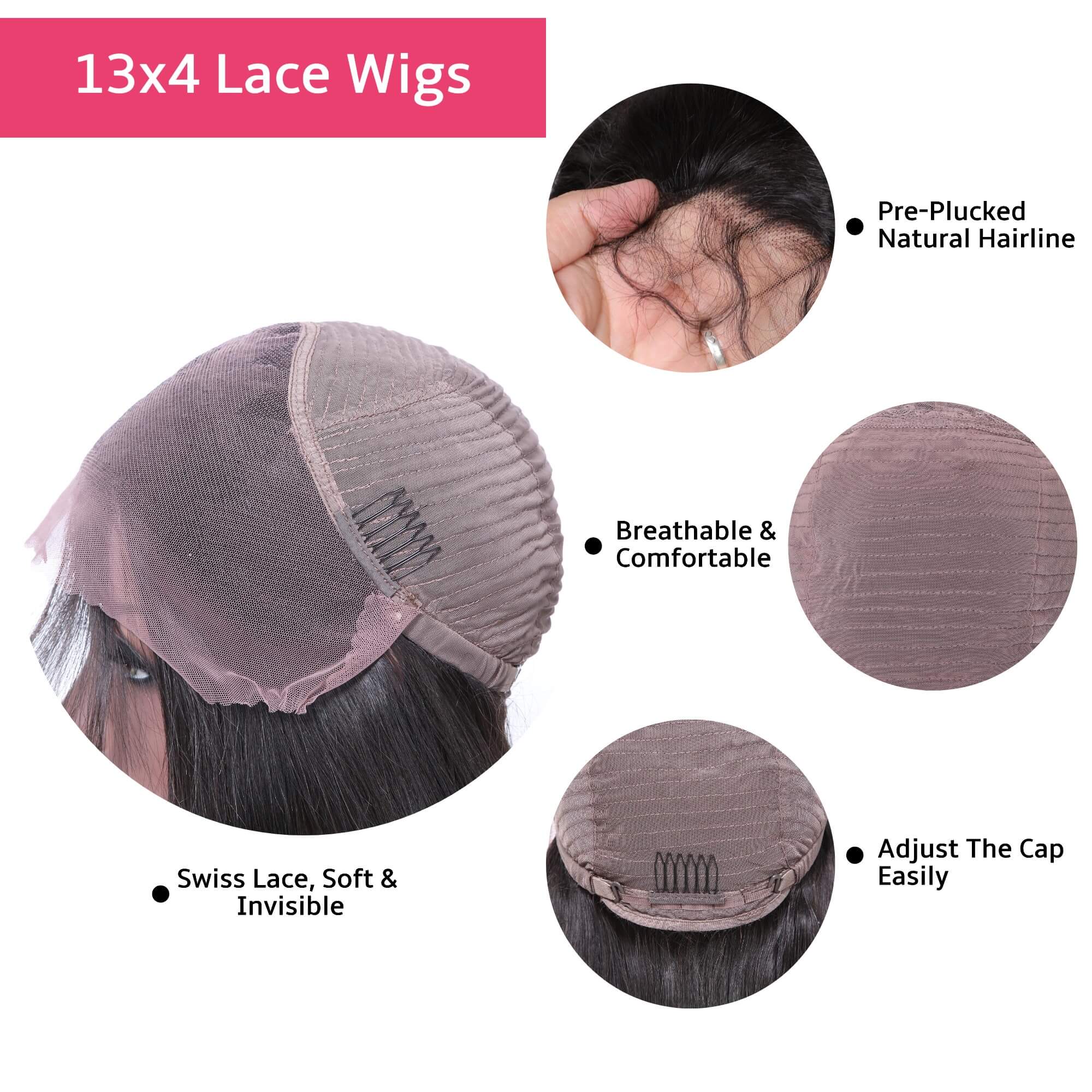 Deep Wave Human Hair Wig 13X6  Density 200%